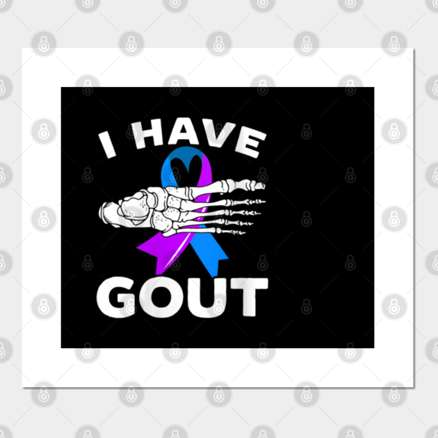 I Have Gout Funny Saying meme gout in my foot cute doodle Funny